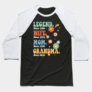 Legend Wife Mommy Grandma Gift For Women Mother day Baseball T-Shirt